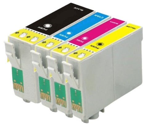 Compatible Epson 34XL a Set of 4 Ink Cartridges High Capacity - (Black, Cyan, Magenta, Yellow)
